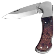 Нож ловджийски Mikov сгъваем с кожен калъф  80/195 мм, Hablock 220-XD-1 KP - product - 065 MKK 180