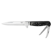 Нож ловджийски Mikov с кожен калъф сгъваем  130/255 мм, Jelen 370-XR-3 - product - 065 MKK 195