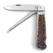 Нож ловджийски Mikov сгъваем 2 в 1 с кожен калъф  115/265 мм, Hunter 230-XP-2 KP - product - 065 MKK 192