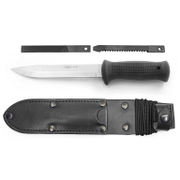 Нож военен Mikov 3 в 1 с кожен калъф  140/250 мм, Uton 392-NG-4 Vz.75/CER - product - 065 MKK 349