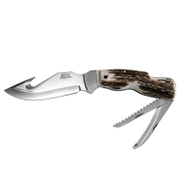 Нож ловджийски Mikov с кожен калъф сгъваем  100/215 мм, Taiga 369-NP-3 - product - 065 MKK 341