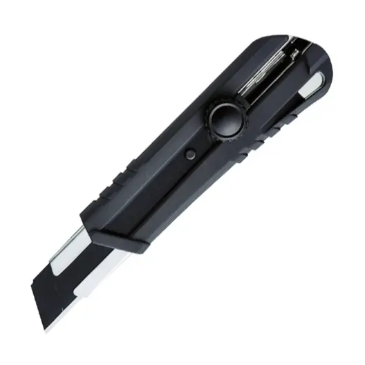 Макетен нож KDS пластмасов с метален водач  190х25 мм, Black Max
