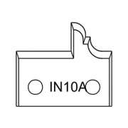 Нож Dena профилен за универсална фрезова глава 40х4 мм, IN10A - product - 065 PRS 148
