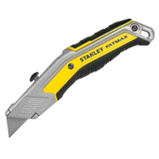 Нож макетен Stanley метален с трапецовидно прибиращо острие  190x19 мм, FMHT0-10288 - product - 065 STY 993