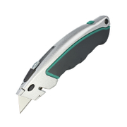 Нож макетен Wolfcraft метален с трапецовидно прибиращо острие  19 мм - product - 065 WLF 107