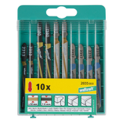 Нож за зеге Wolfcraft комплект  10 бр., криволинейно, праволинейно - product - 065 WLF1023