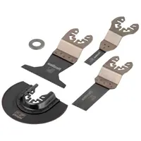Нож за многофункционален осцилатор Wolfcraft  комплект Quick, 4 бр., Pro