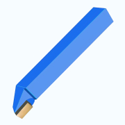 Нож стругарски Vasby подрезен за стомана 16х16х110 мм, P30, десен, DIN 4978/ISO 3 - product - 065 WLK 332