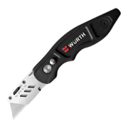 Нож макетен Wurth метален с трапецовидно острие сгъваем  125 мм - product - 065 WUR1129