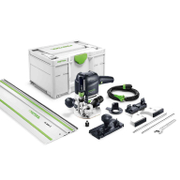 Оберфреза Festool ръчна електрическа к-кт с линеал  1010 W, 10 000-22 000 об./мин, ф 8 мм, OF 1010 EBQ - product - 066 FST 043