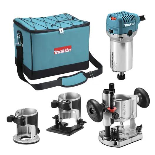 Челна фреза Makita  710 W, 10 000-34 000 об./мин, ф 6-8 мм, RT0702CX2