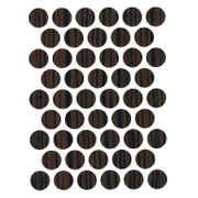 Стикер Magus за глава на винт декоративен ф 14 мм, тъмна зебра - product - 067 ACM 991