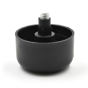 Стъпка мебелна с винт регулируема ф 48х17х10 мм, пластмаса, черна - product - 067 BKY1133