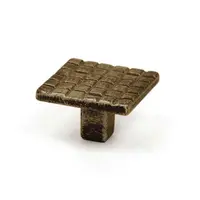 Дръжка за мебели Rei тип Rustic  30х30х20 мм, стар месинг, 1115