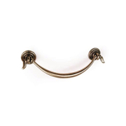 Дръжка за мебели Rei тип Rustic  118х25х38 мм, 96 мм, стар месинг, R 3201-96 AB - product - 067 DEM 826