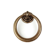 Дръжка за мебели Rei тип Rustic  ф 42х15 мм, стар месинг, R 3204-96 AB - product - 067 DEM 827