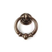 Дръжка за мебели Rei тип Rustic  35х42х15 мм, стар месинг, R 3009 AB - product - 067 DEM 822