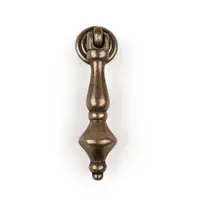 Дръжка за мебели Rei тип Rustic  65х23х16 мм, стар месинг, R 3104 AB