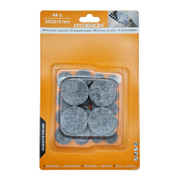 Противоплъзгаща подложка Hyderon за мебели  ф 19, 25, 38 мм, филц, сива, 44 бр., PFM-44 - product - 067 DMX 104