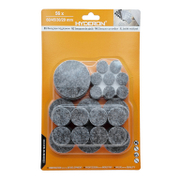 Противоплъзгаща подложка Hyderon за мебели  ф 4, 12, 16, 24 мм, филц, сива, 56 бр., PFM-56 - product - 067 DMX 105