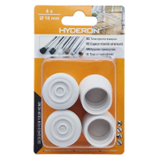 Тапа Hyderon за крак на стол кръгла 18х29 мм, гума, бяла, 4 бр., VT-18 - product - 067 DMX 107