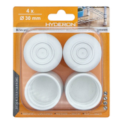 Тапа Hyderon за крак на стол кръгла 30х40 мм, гума, бяла, 4 бр., VT-30 - product - 067 DMX 112