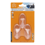 Закачалка Hyderon самозалепваща се, единична  22.5x55 мм, прозрачна, 3 бр./опак., HA-22 - product - 067 DMX 123