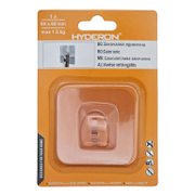 Закачалка Hyderon самозалепваща се, единична  60x60 мм, прозрачна, 1 бр./опак., HB-60 - product - 067 DMX 130