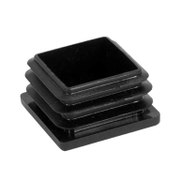 Тапа Dimars за крак на маса квадратна 15х15х12 мм, полиетилен, черна - product - 067 DRS 748
