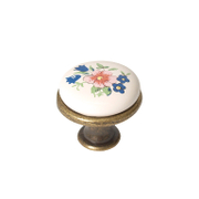 Дръжка за мебели Foldecor порцеланова копче  старо злато, FPO-194 8 MLK3 - product - 067 FLD 686