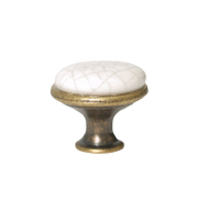 Дръжка за мебели Foldecor порцеланова копче  старо злато, FPO-194 8 MLK-4 - product - 067 FLD 687