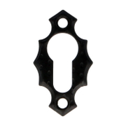 Розетка Amig за секретна брава Rustic  60х34 мм, черна мат, 13 - product - 067 TEK 614