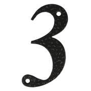 Цифра Amig за входна врата тройка 100х65 мм, черен мат - product - 067 TEK 618