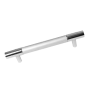 Дръжка за мебели Nobel от цинкова сплав  96 мм, хром и хром мат, 1255 - product - 067 TEK1018