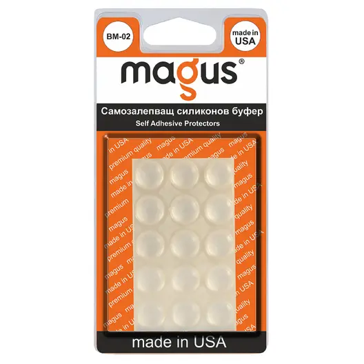 Буфер универсален Magus самозалепващ се  прозрачен, 15 бр., BM-02