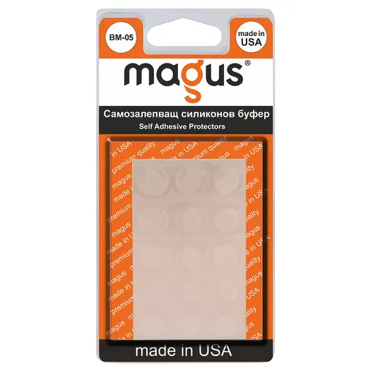 Буфер универсален Magus самозалепващ се  прозрачен, 15 бр., BM-05