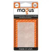 Буфер универсален Magus самозалепващ се  прозрачен, 6 бр., BM-17