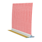 Профил ъглов за шпакловка Baumit от PVC с мрежа, за прозорци 125х125 мм, 2.4 м, Profile Standard - product - 068 BMT1325