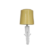 Стопер за врата Hyderon за монтаж с дюбел  бежов, 26х30 мм, HSB-26B - product - 068 DMX1389