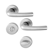 Дръжка за сервизна брава Hoppe с розетка  сребро, Tokyo - product - 068 HOP 102