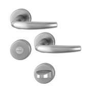 Дръжка за сервизна брава Hoppe с розетка  титан, Atlanta - product - 068 HOP 114