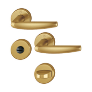 Дръжка за сервизна брава Hoppe с розетка  бронз, Atlanta - product - 068 HOP 118