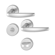 Дръжка за сервизна брава Hoppe с розетка  сребро, Atlanta - product - 068 HOP 111