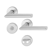 Дръжка за сервизна брава Hoppe с розетка  сребро, Stockholm - product - 068 HOP 125