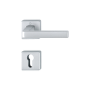 Дръжка за секретна брава Hoppe с розетка  сатениран хром, Dublin - product - 068 HOP 121