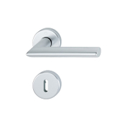 Дръжка за обикновена брава Hoppe с розетка  сребро, Stockholm - product - 068 HOP 123