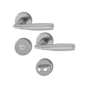 Дръжка за сервизна брава Hoppe с розетка  титан, Vitoria - product - 068 HOP 135