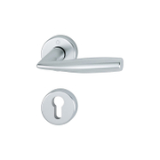 Дръжка за секретна брава Hoppe с розетка  сребро, Vitoria - product - 068 HOP 131