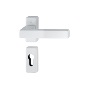 Дръжка за секретна брава Hoppe с розетка  бяла, Toulon - product - 068 HOP 149