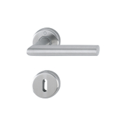 Дръжка за обикновена брава Hoppe с розетка  сребро, Utrecht - product - 068 HOP 154